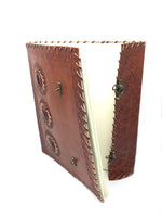3-stone leather Journal (13''x10'')