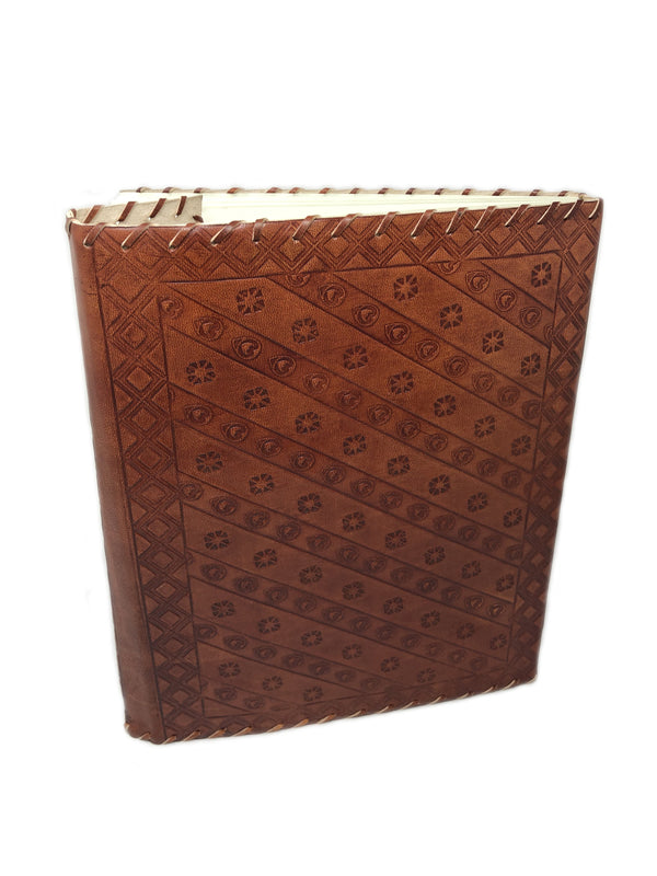 3-stone leather Journal (13''x10'')