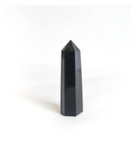 2" Black Obsidian Crystal  Pointed Tower