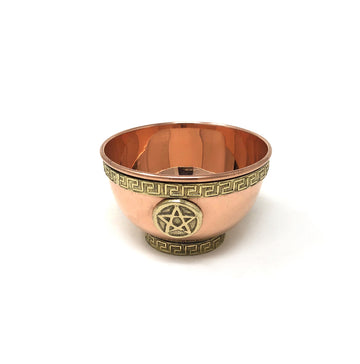 Copper + Pentacle Offering Bowl 3"