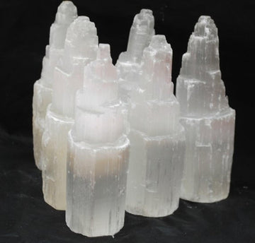6” Selenite Skyscraper Crystal | Cleanse Aura & Protect Energy