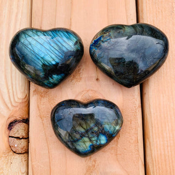 Labradorite Heart | Labradorite Crystal Hearts | Labradorite Stone Hearts | Rainbow Labradorite Heart