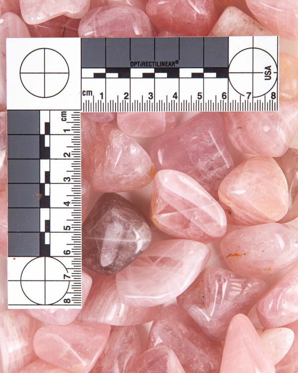 3-Piece Rose Quartz Tumbled Stone | Self-Love Crystals