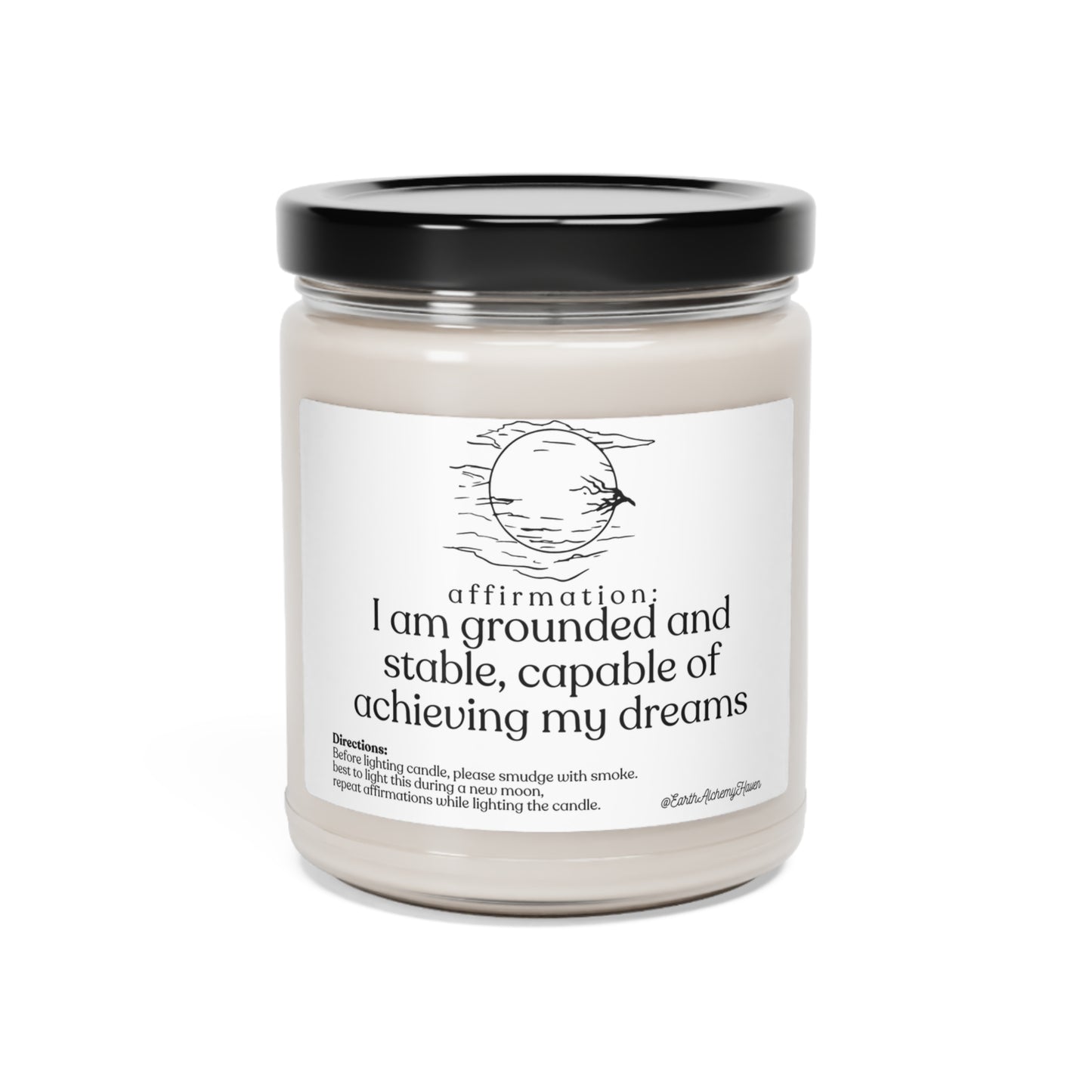 I am Grounded Affirmation Scented Soy Candle, 9oz