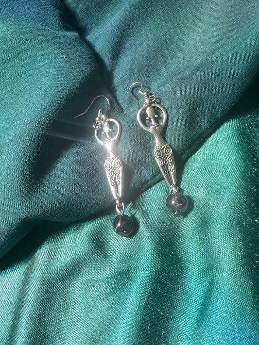 Goddess Within Silver Earrings