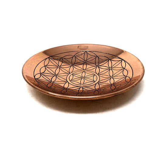 Copper Bowl 6" + Flower of Life