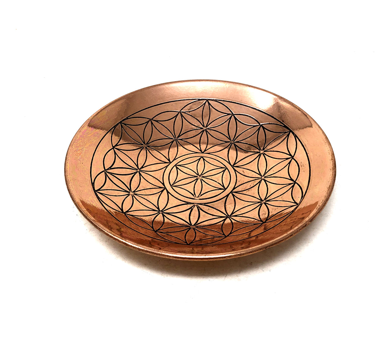 Copper Bowl 6" + Flower of Life