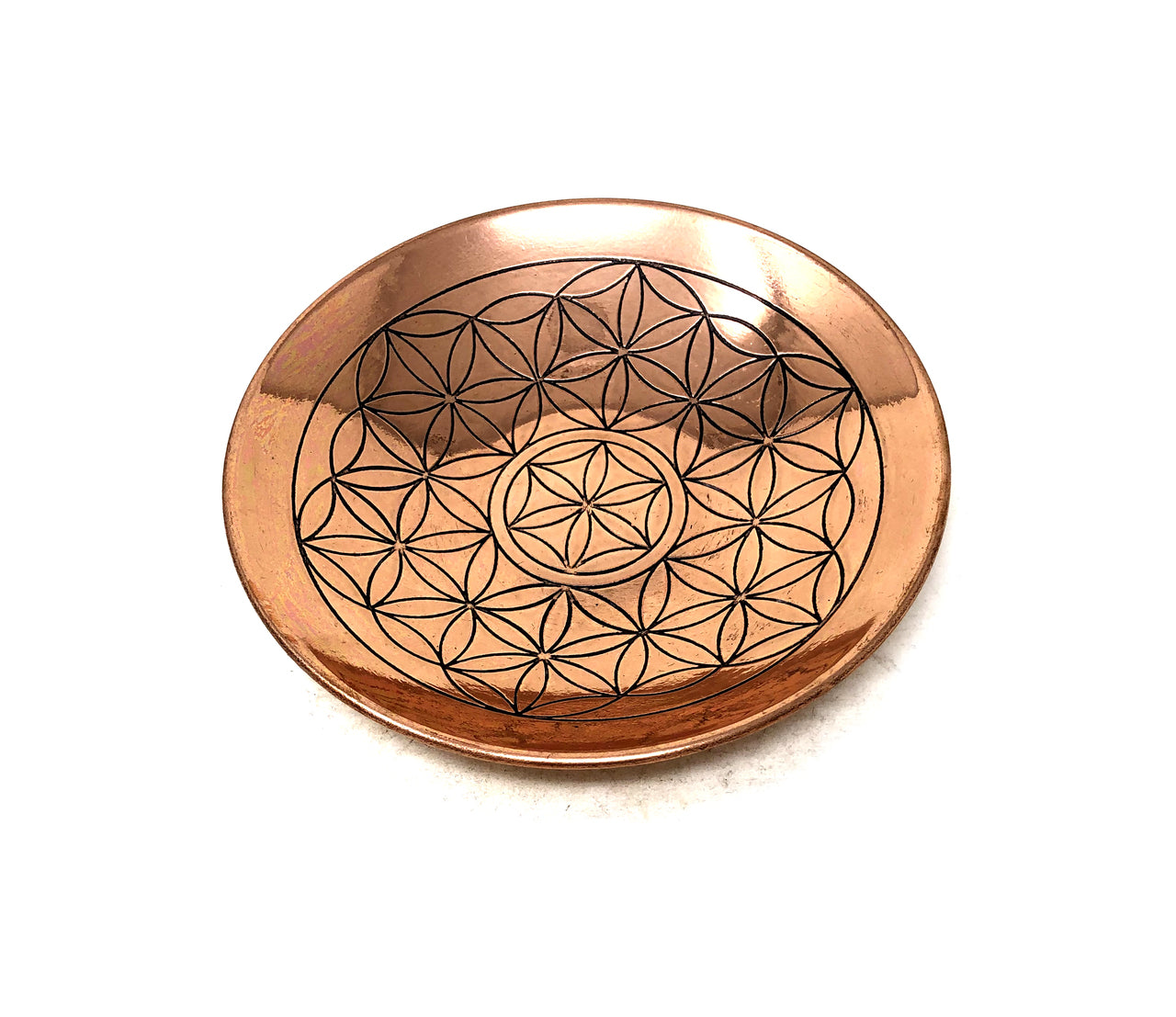 Copper Bowl 6" + Flower of Life