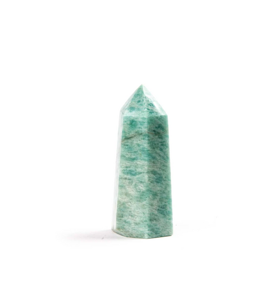 3.5" Amazonite Pointed Tower | Balances Female & Male Energy