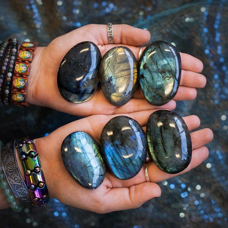 Labradorite Palm Stones | Transformation Stone