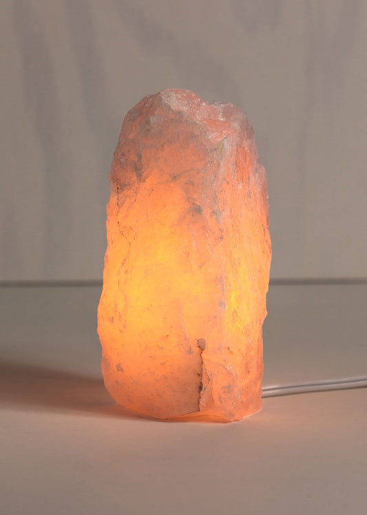 5" Rose Quartz Rough Lamp | Self-love Lamp | Rose Quartz Night light